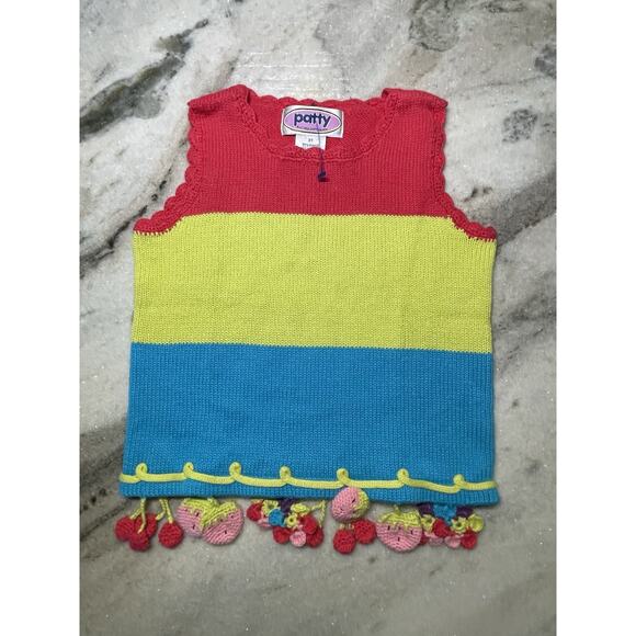 Boutique Nick Nack Patty Wack Sleeveless Sweater Top Size 3T NWT - Picture 1 of 5